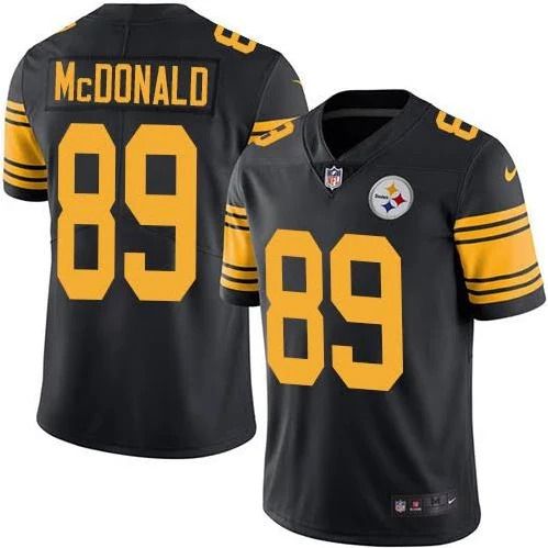 Men Pittsburgh Steelers #89 Vance McDonald Nike Black Color Rush Limited NFL Jersey->pittsburgh steelers->NFL Jersey